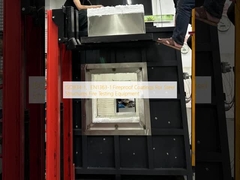 ISO834-1、EN1363-1 Lớp phủ chống cháy cho các cấu trúc thép Thiết bị thử nghiệm cháy