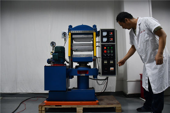 Máy lưu hóa phẳng 25T để ép các sản phẩm đúc khác nhau 350×350mm