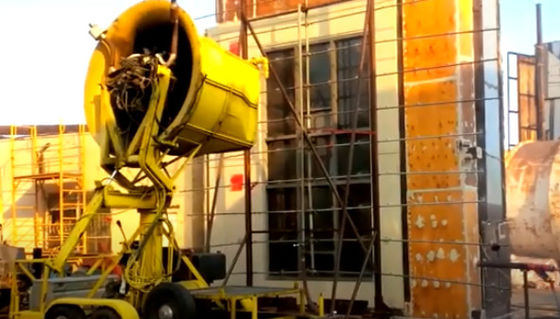 BS EN356 Thiết bị kiểm tra kính an ninh Máy kiểm tra bằng rìu Máy kiểm tra kính