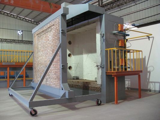 ISO834-1 Kháng cháy cấu trúc thép thủy tinh Kháng cháy lớp phủ lò thử nghiệm cháy