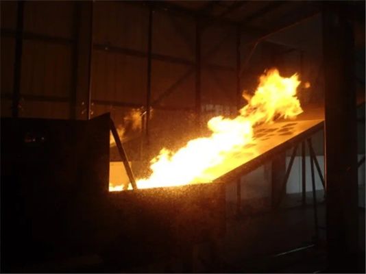 UL790 Thiết bị thử nghiệm phòng thí nghiệm Thử nghiệm cháy của lớp phủ mái nhà Máy thử nghiệm khả năng cháy cho tấm pin quang điện