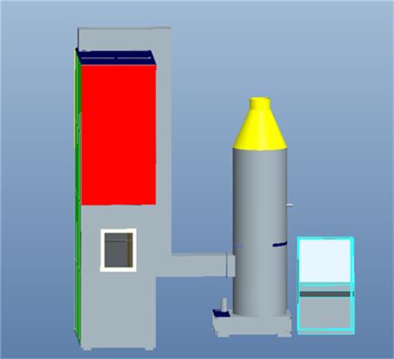 Máy thử nghiệm cháy bó dây và cáp, Máy thử nghiệm dây và cáp bó cài đặt theo chiều dọc