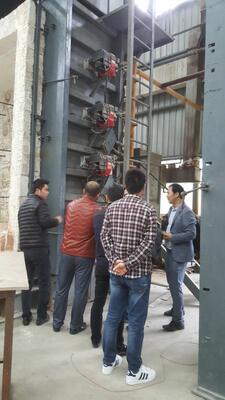 ISO 834-1 Lò thử nghiệm kháng cháy theo phương thẳng đứng cho cửa chống cháy, cửa sổ kính, vách ngăn