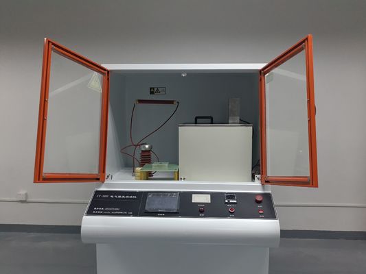 IEC 60243-1 Máy thử vật liệu cách nhiệt 0 ~ 50kV Máy thử nghiệm điện áp phá vỡ trong phòng thí nghiệm